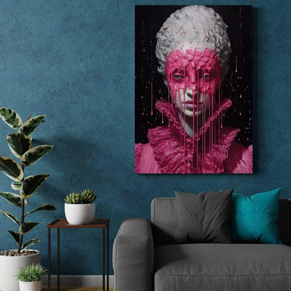 paveikslas drobe neonas art canvas extra large size very big night glow art