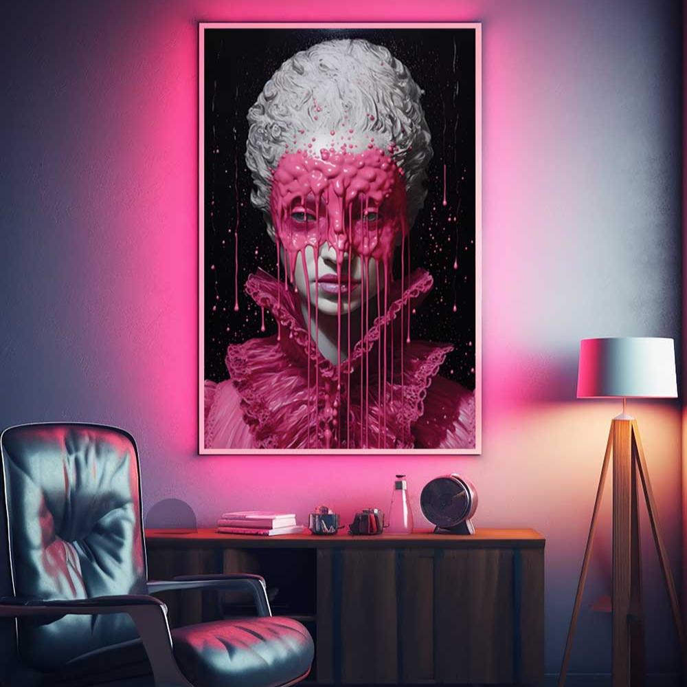 canvas neon extra large svieciantis UV modernus paveikslas glow in the dark painting