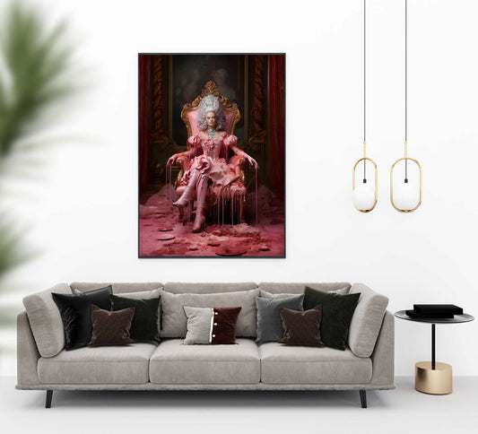 Dripping Paint Princess - Canvas
