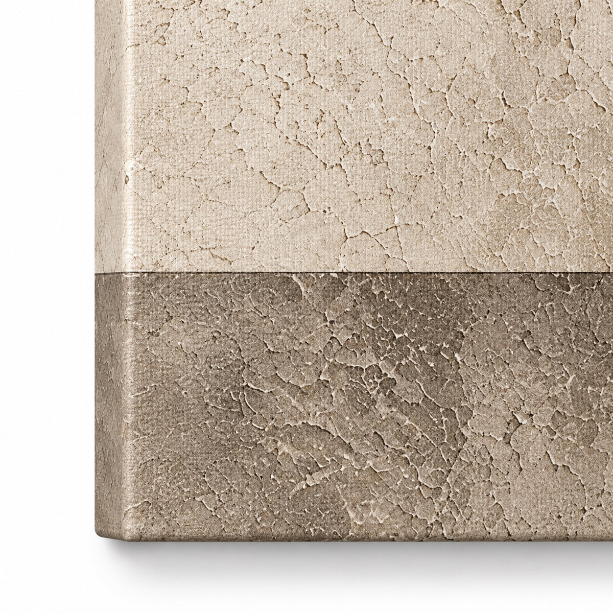 Quiet Structure canvas print — close-up of the printed canvas and stretched edge