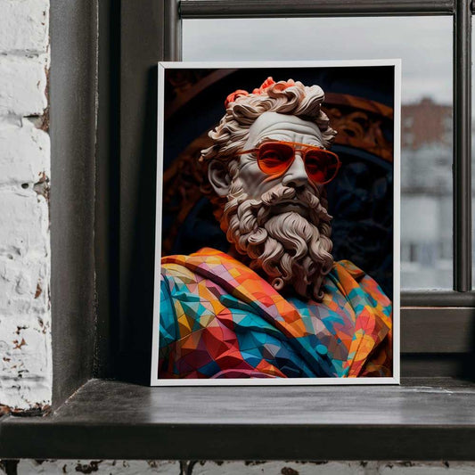 drobe dideliu didžiu printas canvas spalvotas print strong man graiku dievas