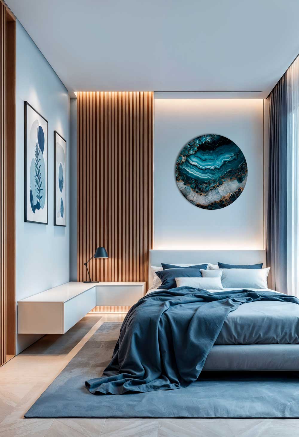 Depth Spring - Round Aluminum + Varnish