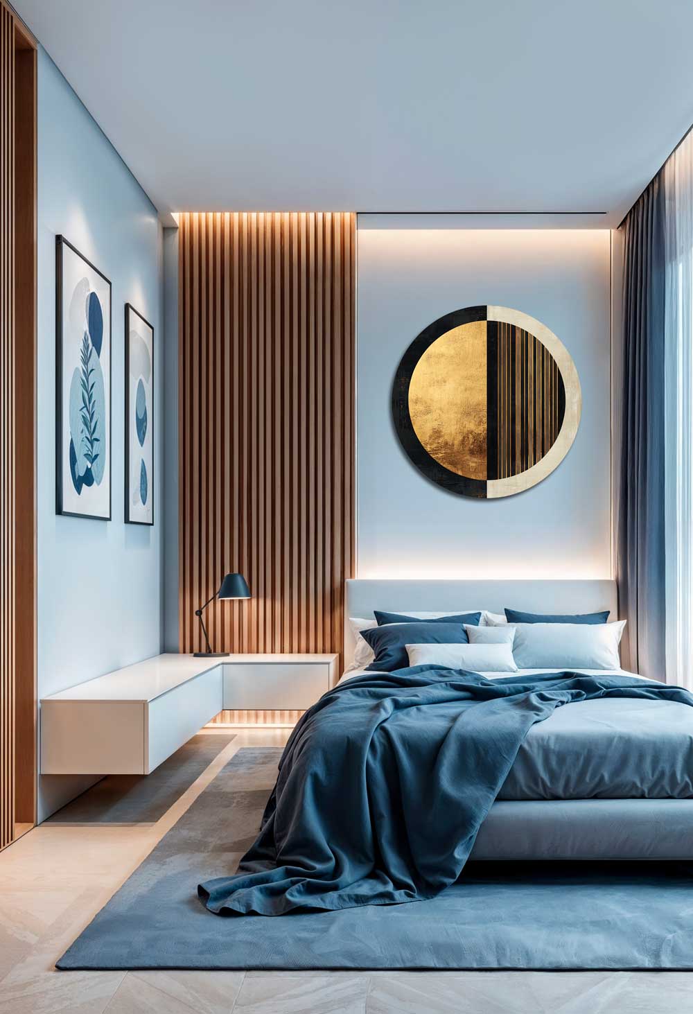 Center of Calm - Round Aluminum + Varnish