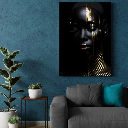 Black Gold Tribe - Aluminium + Varnish