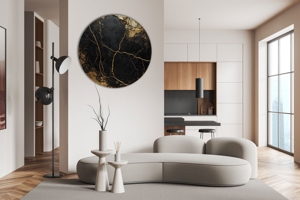 Auksiniai Lūžiai - Apvalus Aliuminis su laku